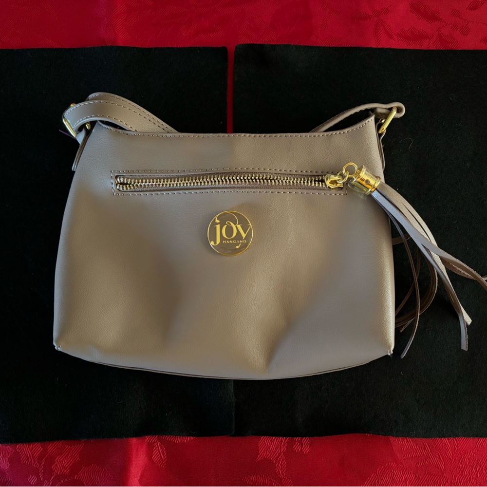 Joy Mangano beige shoulder bag